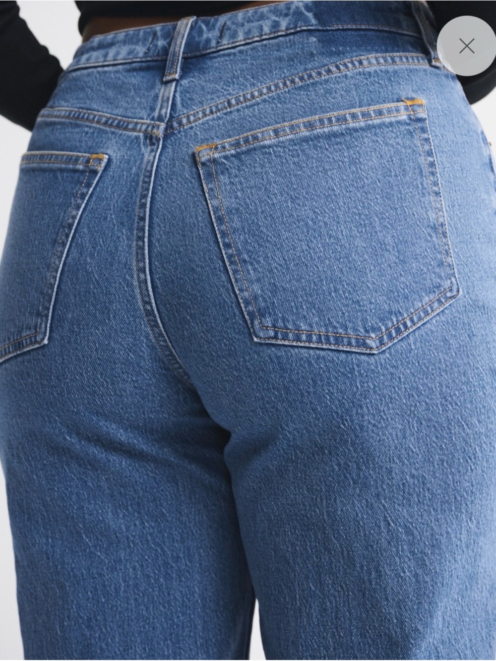 Abercrombie & Fitch 90s relaxed High-Rise Curve Love Je ans SHORT